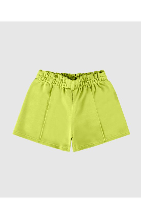 Shorts Infantil Menina Clochard Recorte Frontal Em Moletinho Malwee Kids