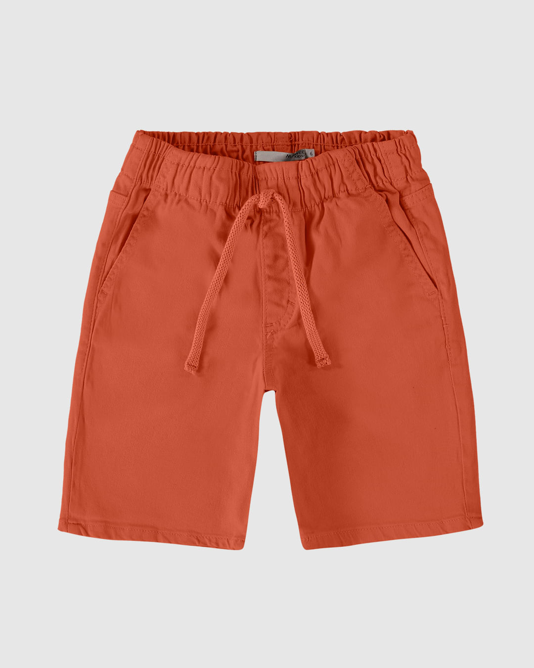 Bermuda Infantil Menino Cadarço Frontal Em Sarja Com Elastano Malwee Kids - Imagem 29