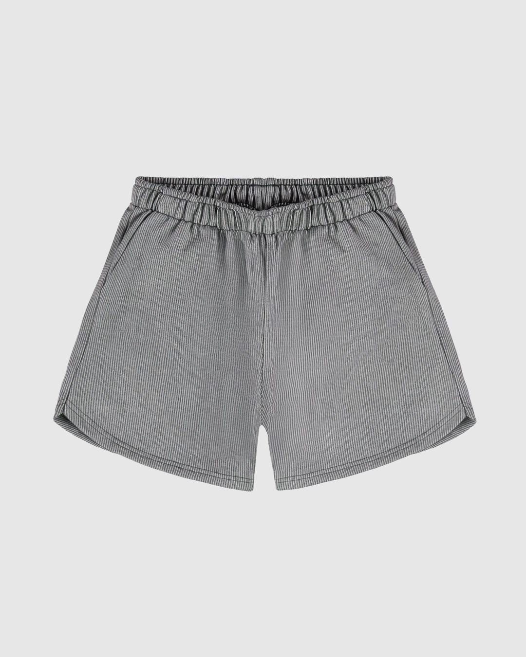 Shorts Menina Cós Elástico Em Moletom Listrado Malwee Kids - Imagem 2