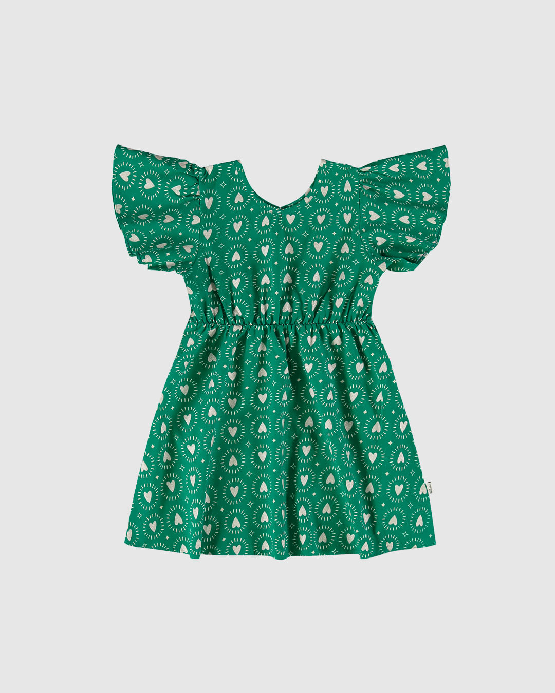 Vestido Infantil Estampa Corações Metalizado Em Viscose Malwee Kids - Imagem 14