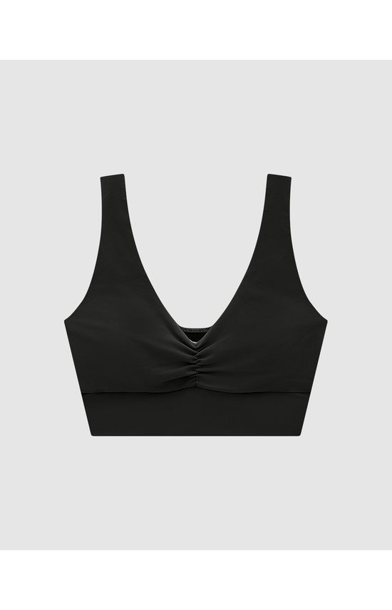 Top Regata Esportivo Decote Franzido Em Malha Com Proteção UV50+ - ENFIM