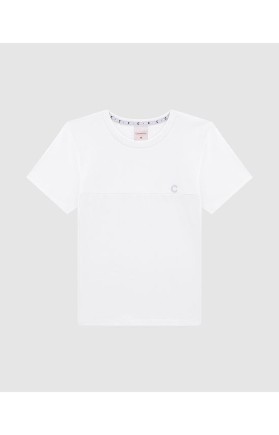 Camiseta Menino Manga Curta Em Algodão Carinhoso