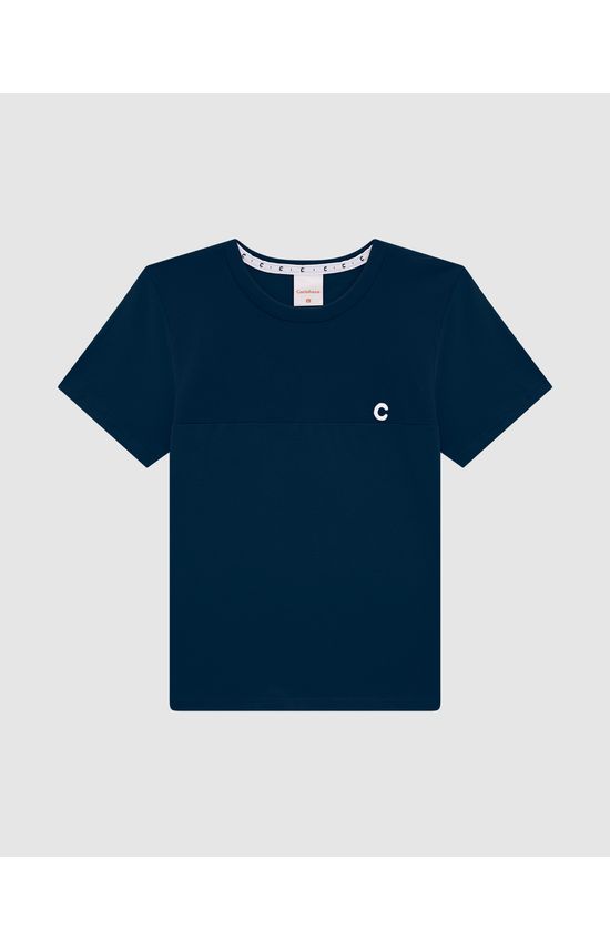 Camiseta Menino Manga Curta Em Algodão Carinhoso