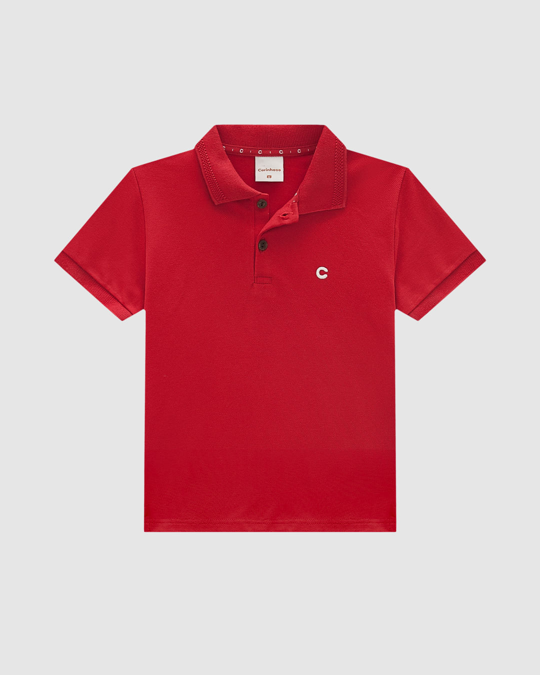 Camisa Polo Menino Peitilho Frontal Em Piquet Premium Carinhoso - Imagem 2