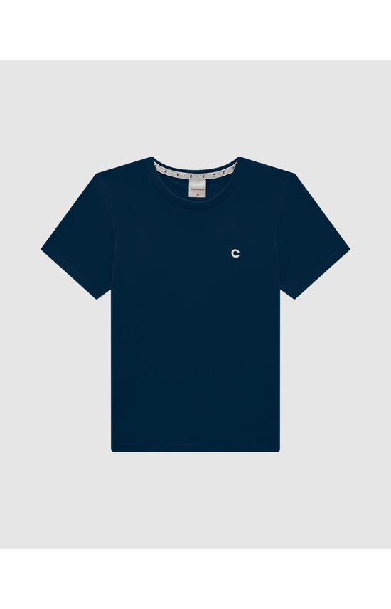 Camiseta Menino Manga Curta Em Algodão - Carinhoso