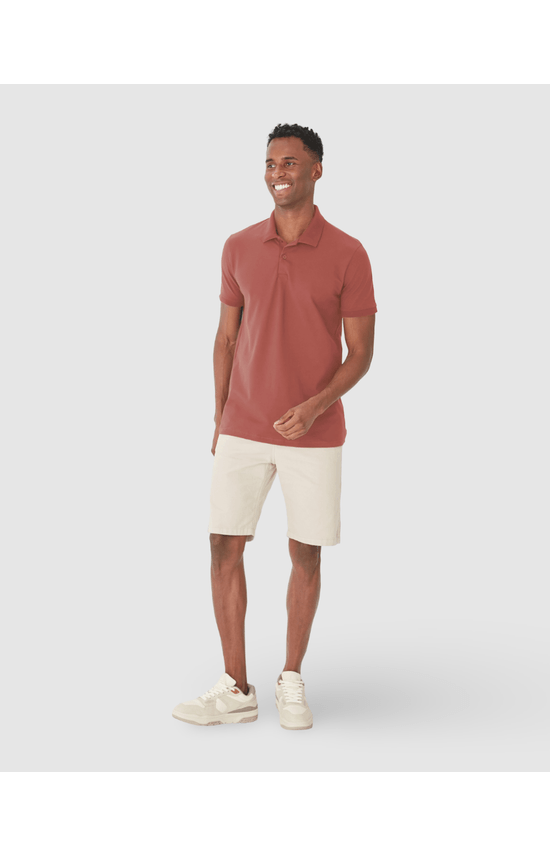 Camisa Polo Básica Masculina Gola Esporte Piquet Stretch