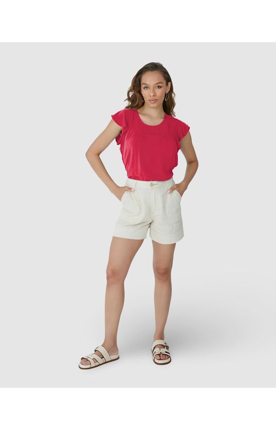 Blusa Feminina Evasê Decote Vazado Costas Em Viscose
