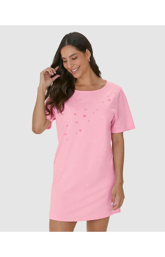 Camisola Feminina Manga Curta A Moment Of Tranquility Em Algodão