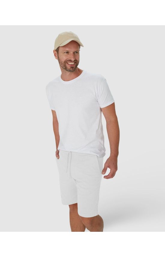 Shorts Masculino Jogger Em Sarja Com Elastano