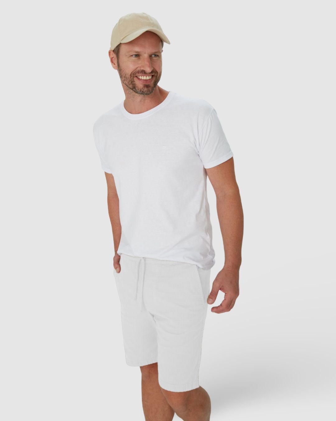 Shorts Masculino Jogger Em Sarja Com Elastano - Imagem 16