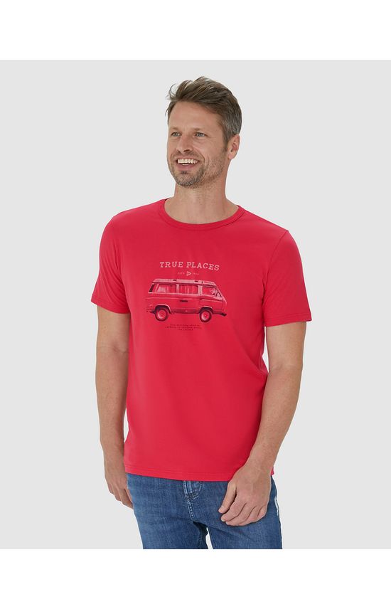 Camiseta Masculina True Places Em Algodão