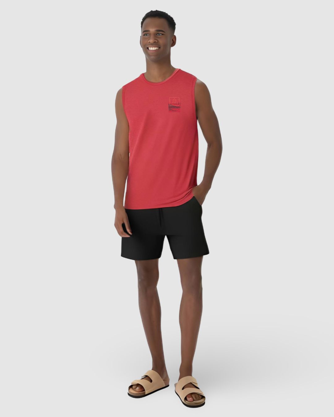 Regata Masculina Regular Estampa Peitoral E Costas Em Malha Linho - Imagem 21