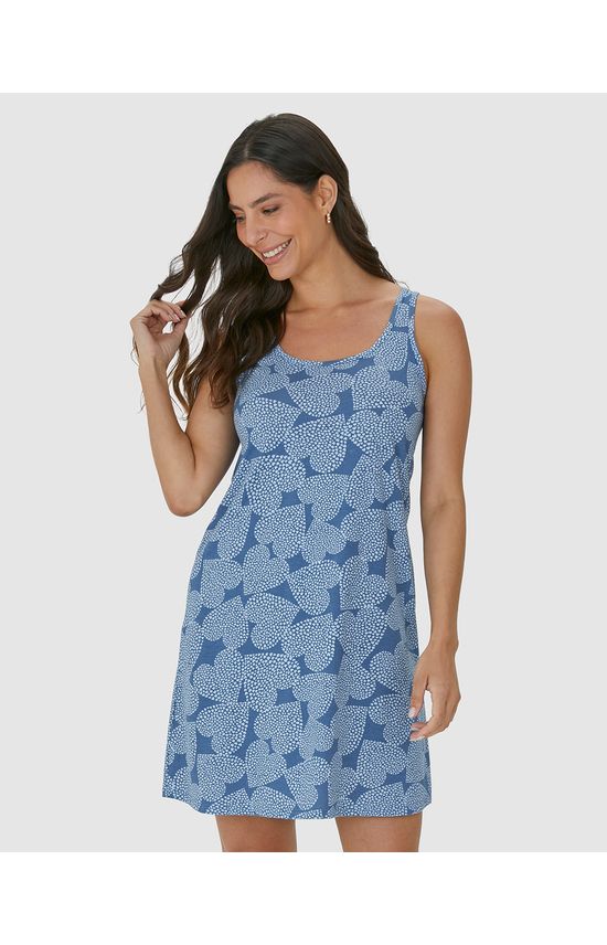 Camisola Feminina Estampa Corações Em Algodão