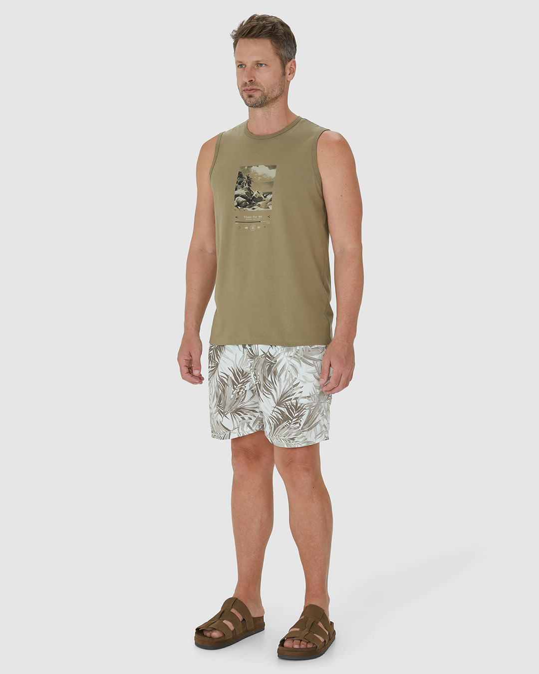 Regata Masculina Time For Me Em Algodão - Imagem 2