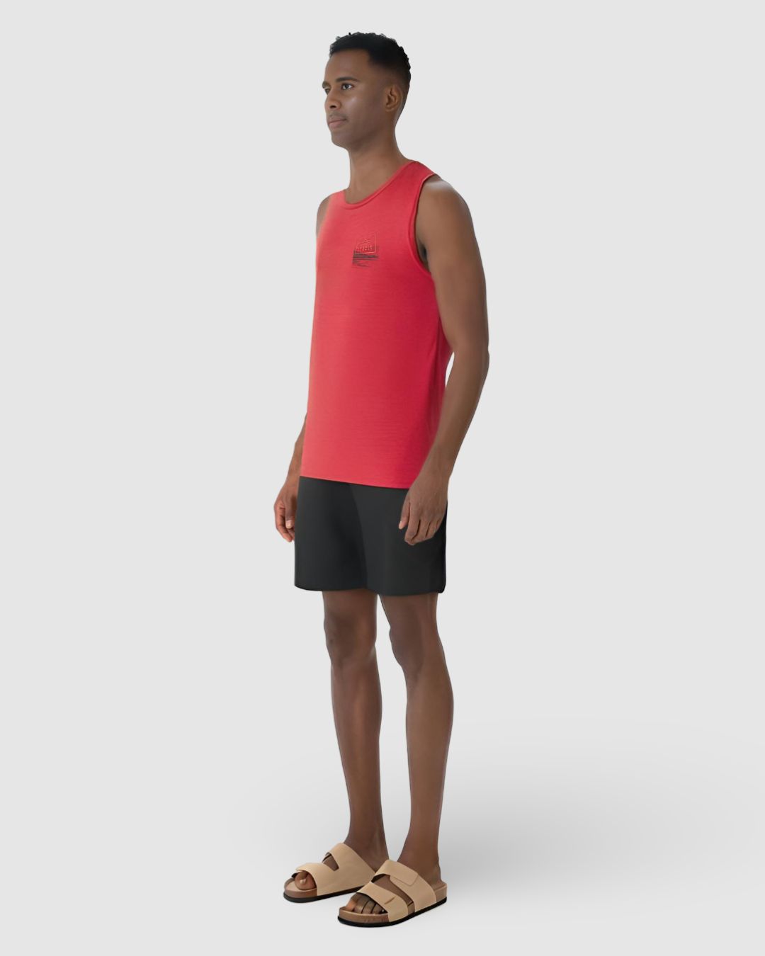 Regata Masculina Regular Estampa Peitoral E Costas Em Malha Linho - Imagem 12