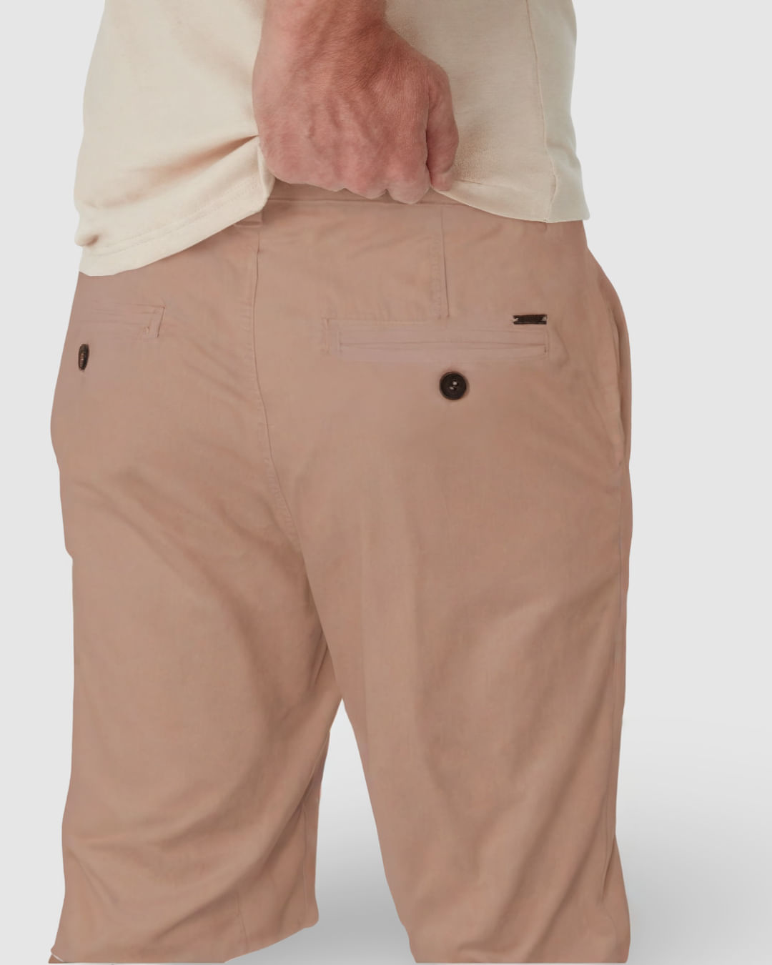 Bermuda Tradicional Masculina Em Sarja Com Elastano - Imagem 33