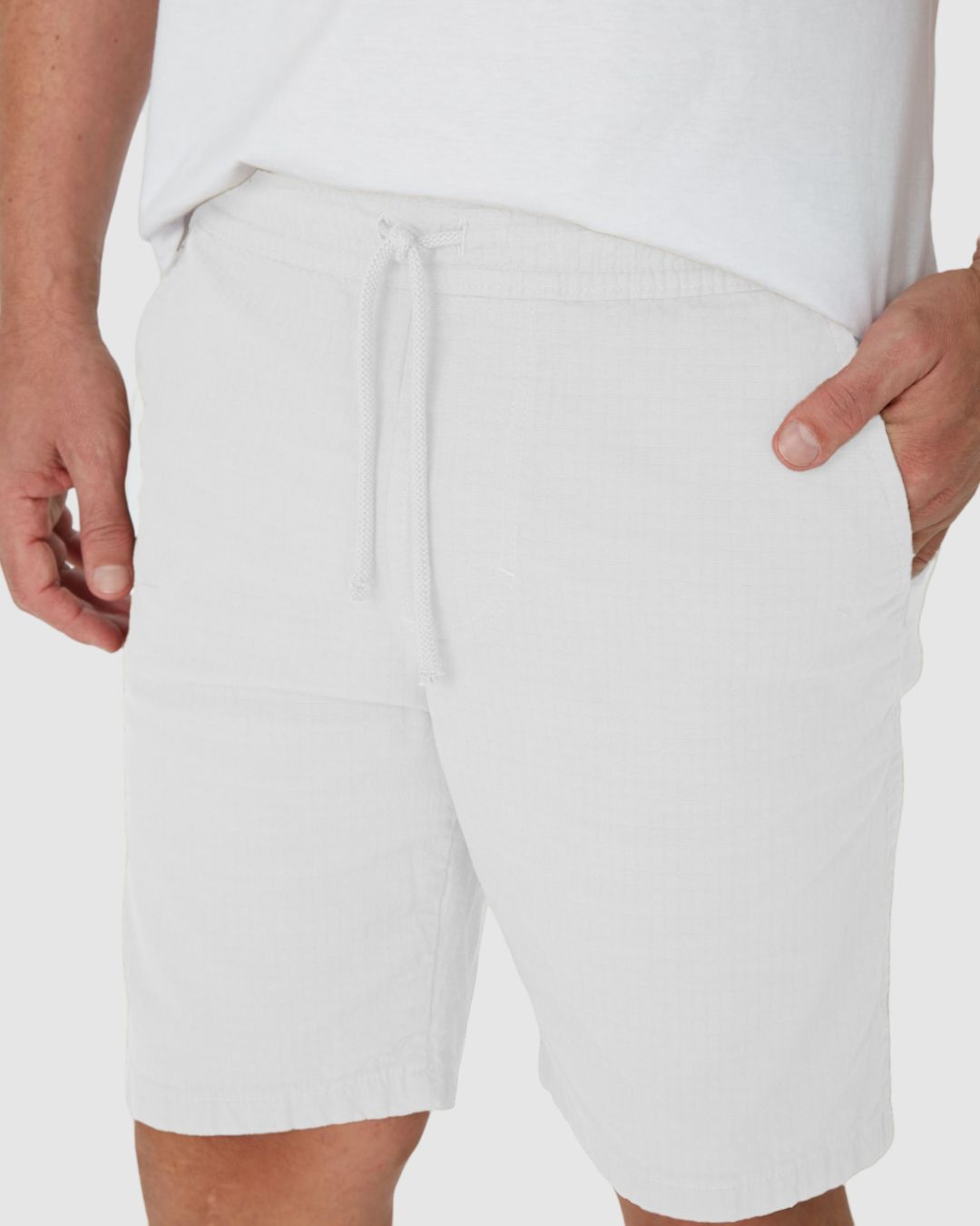 Shorts Masculino Jogger Em Sarja Com Elastano - Imagem 8