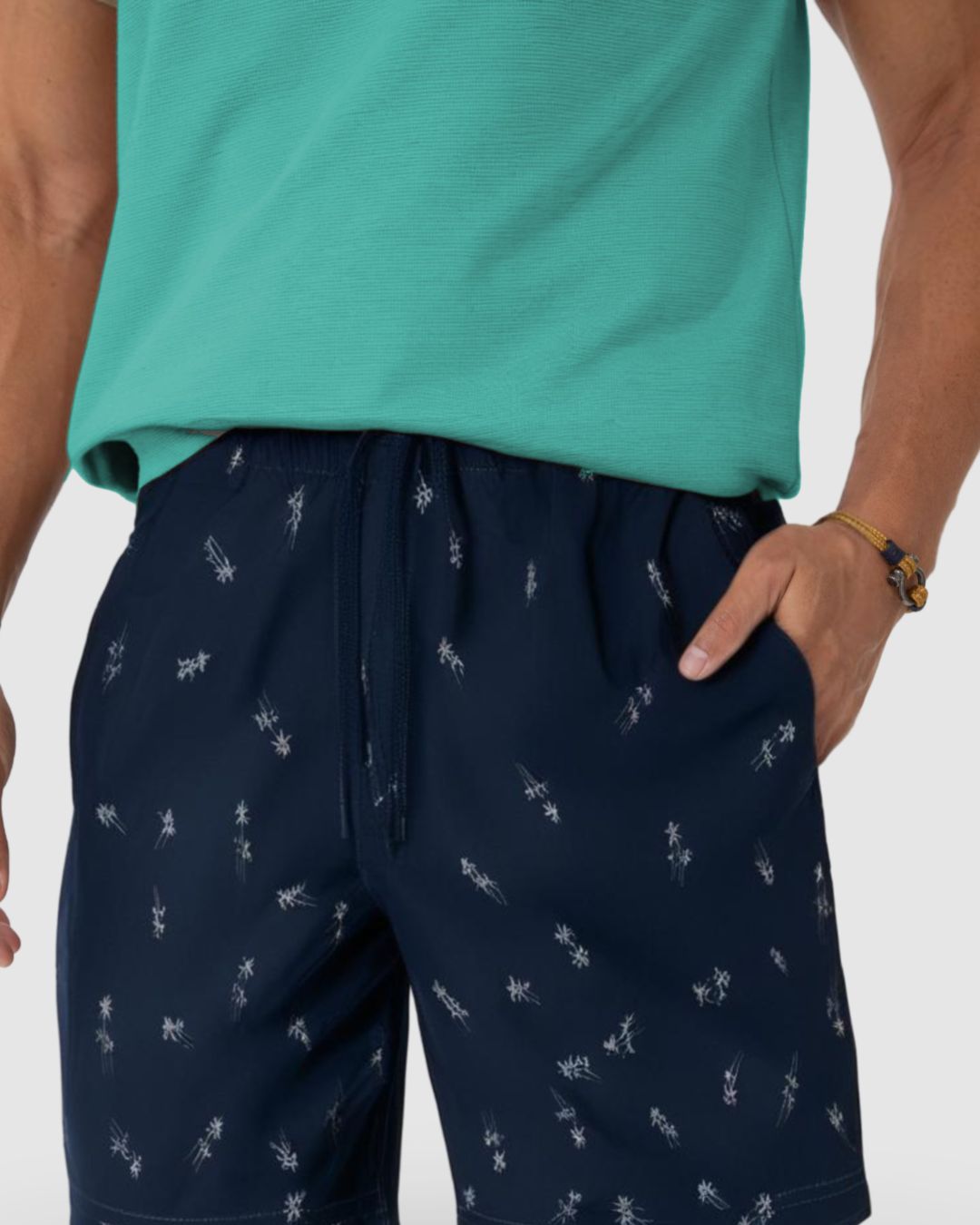 Shorts Masculino Cadarço Funcional Em Microfibra - Imagem 8