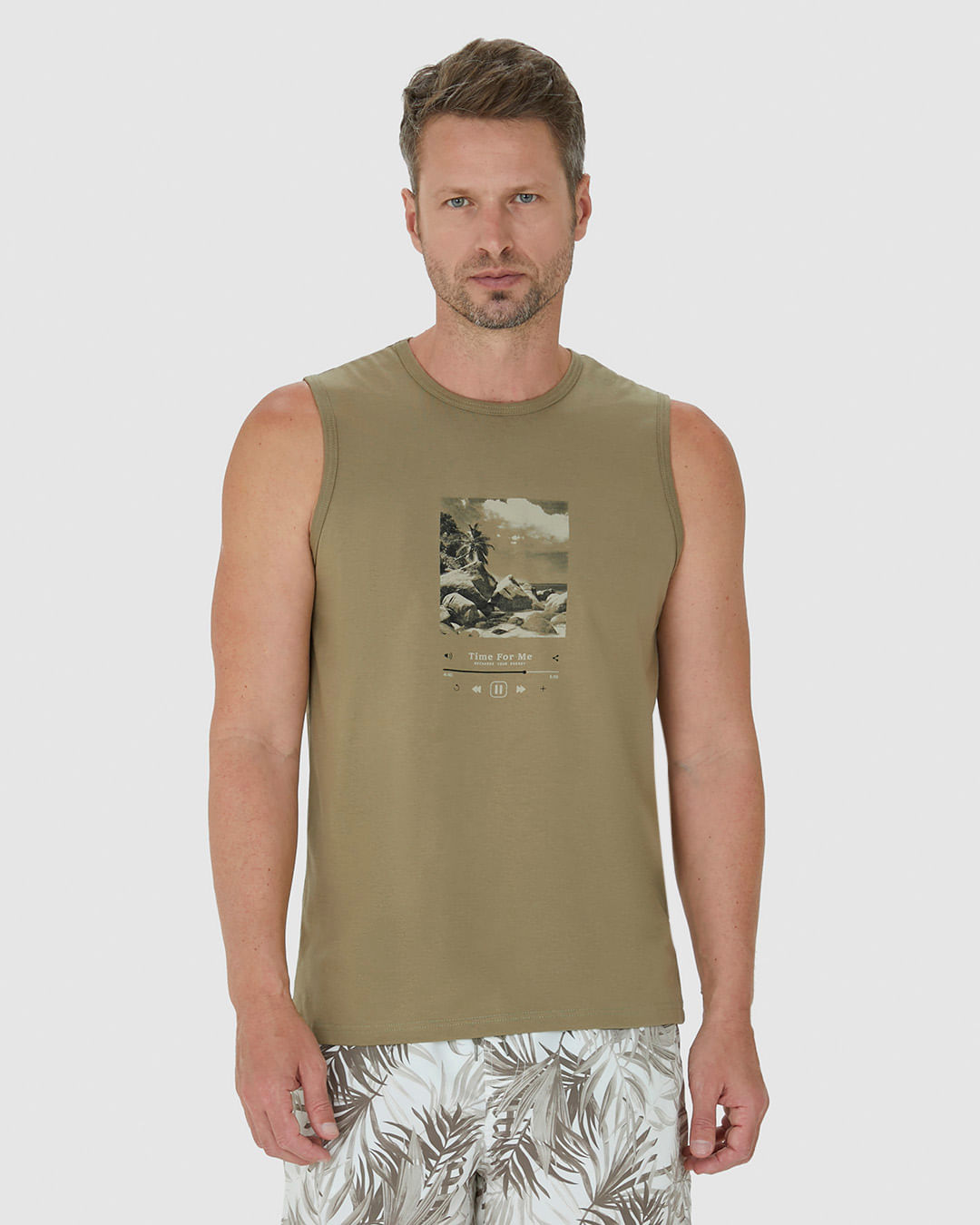 Regata Masculina Time For Me Em Algodão - Imagem 14