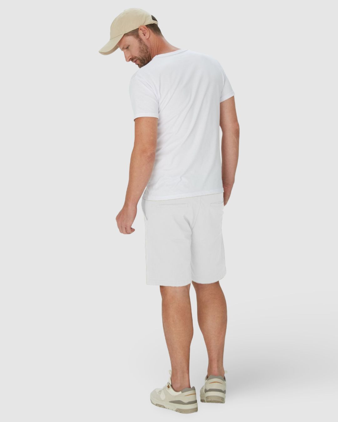 Shorts Masculino Jogger Em Sarja Com Elastano - Imagem 20