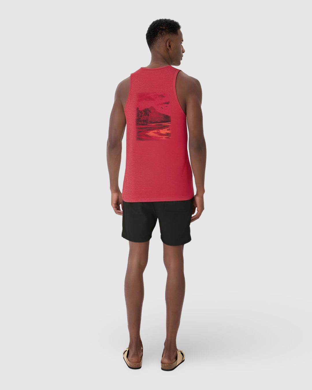 Regata Masculina Regular Estampa Peitoral E Costas Em Malha Linho - Imagem 20