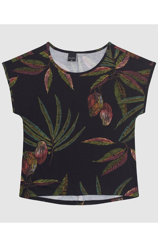 Blusa Feminina Estampada Manga Sem Cava Em Viscose Stretch