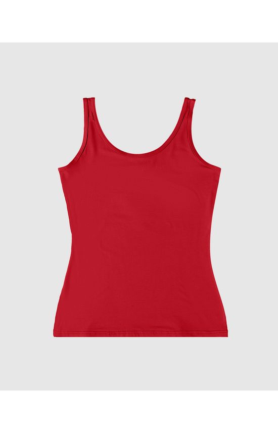 Regata Feminina Decote Redondo Em Viscose Stretch - ENFIM