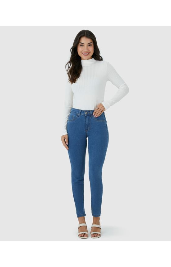 Calça Skinny Feminina Em Flex Jeans
