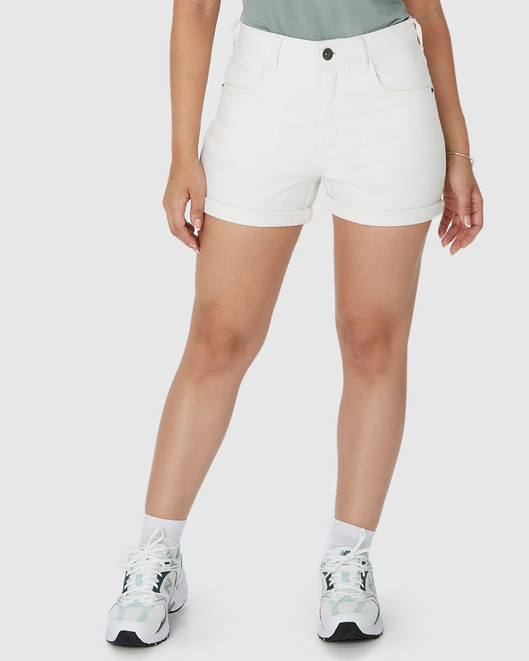 Bermuda Feminina Comfort Em Sarja Com Elastano - Imagem 34