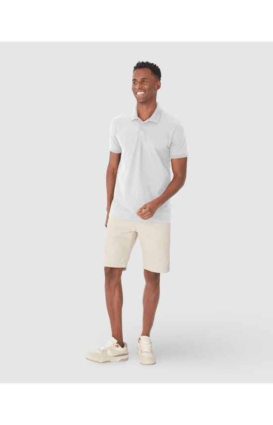 Camisa Polo Básica Masculina Gola Esporte Piquet Stretch