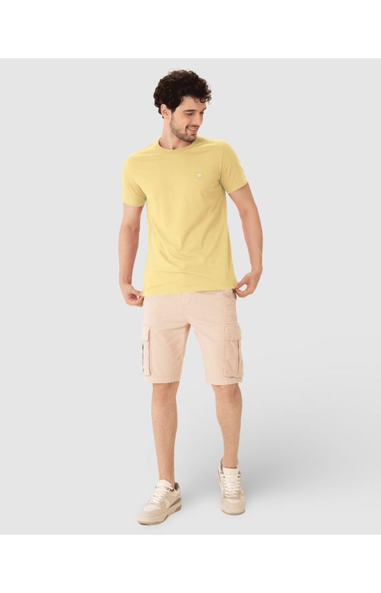 Camiseta Básica Masculina Slim Em Algodão