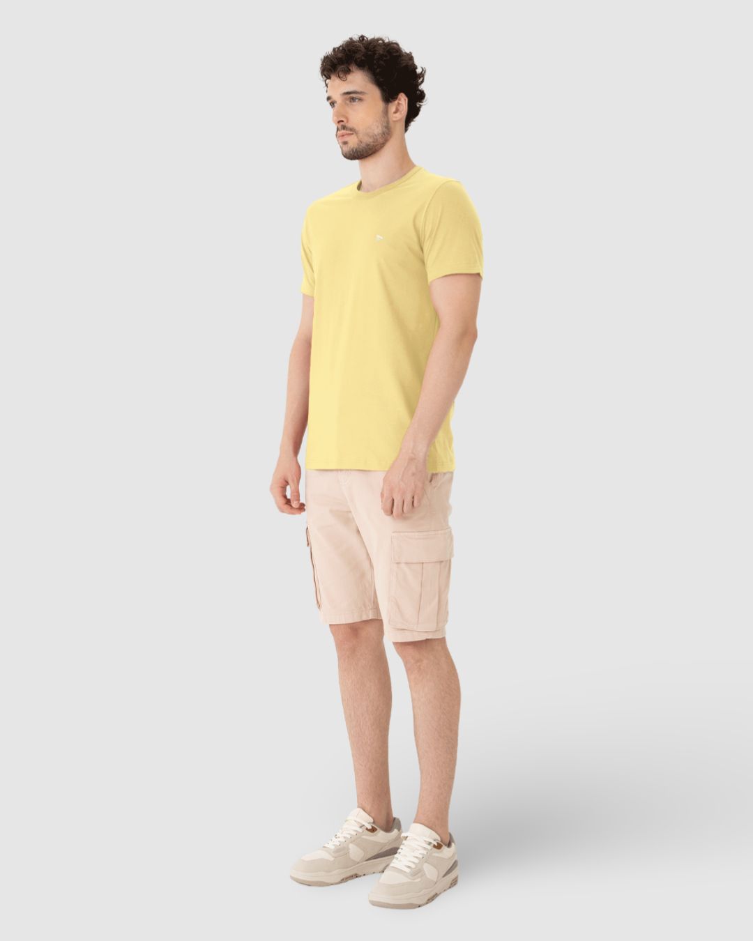 Camiseta Básica Masculina Slim Em Algodão - Imagem 2