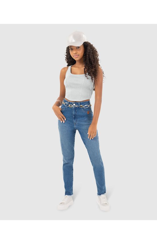 Regata Cropped Menina Corset Em Ribana Malwee Kids