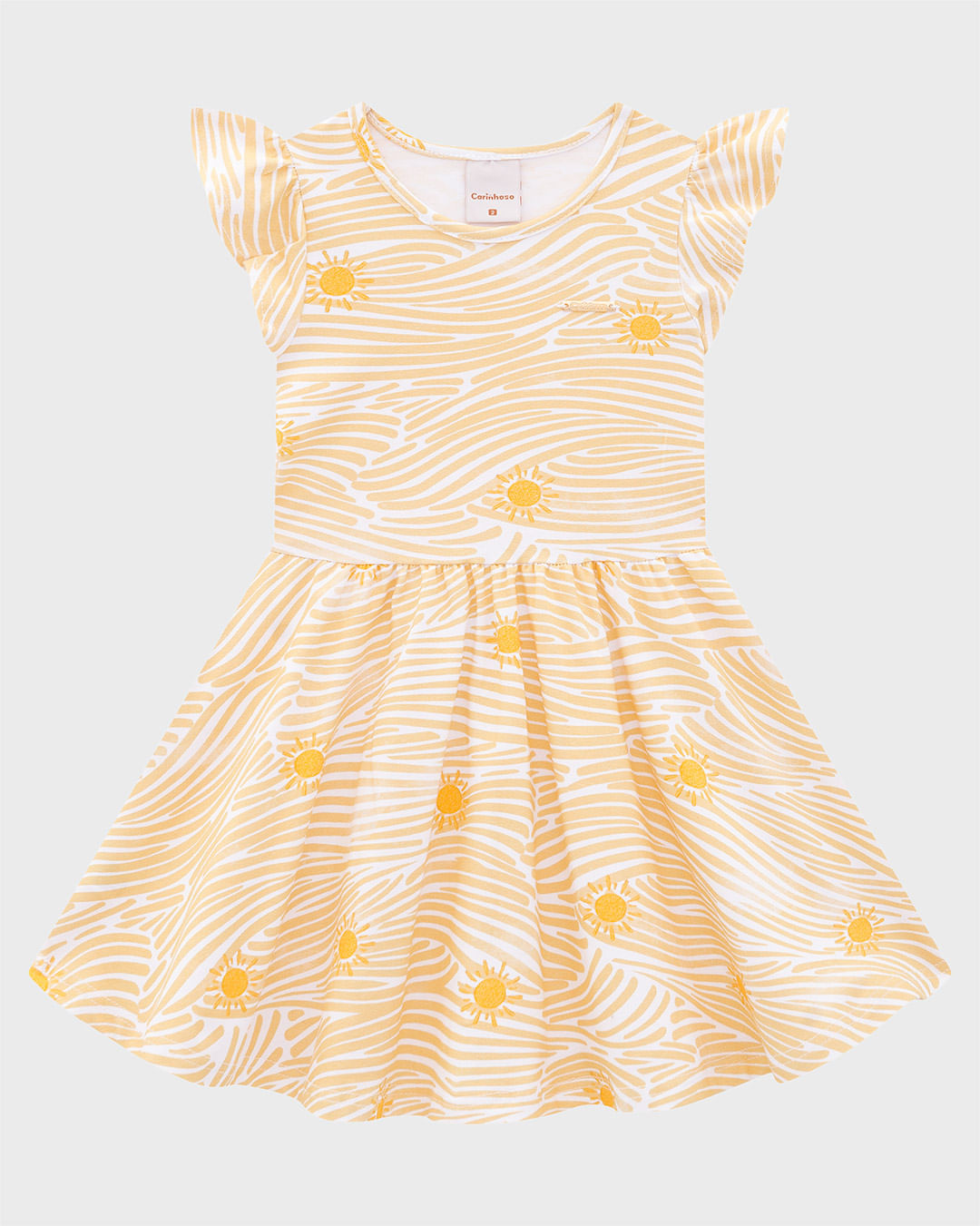 Vestido Menina Estampa Digital Em Algodão - Carinhoso - Imagem 2
