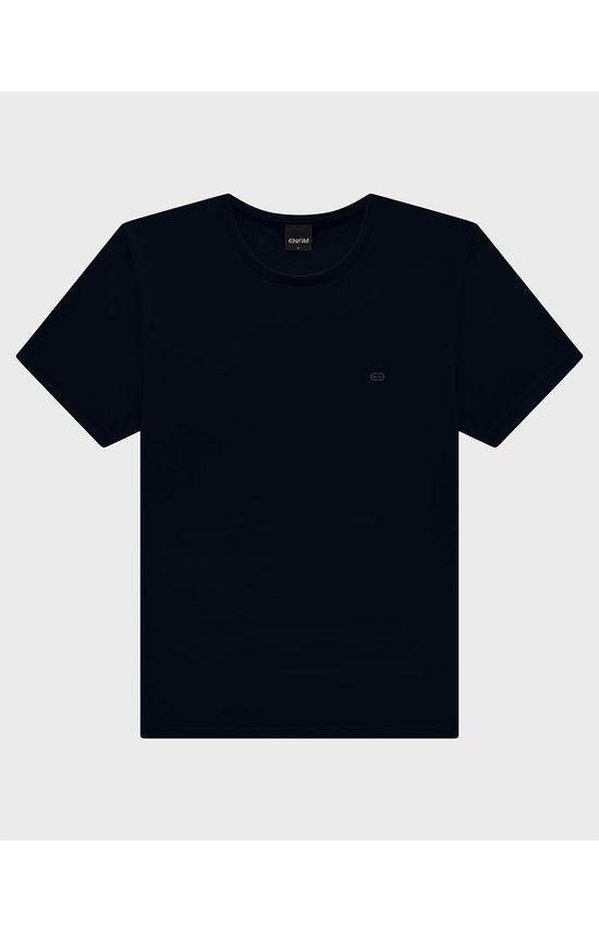 Camiseta Básica Masculina Slim Com Bordado Peitoral Em Algodão - ENFIM