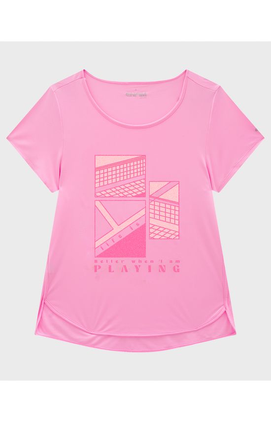 Blusa Feminina Mullet Playing Em Malha Dry E Proteção UV50+ - ENFIM