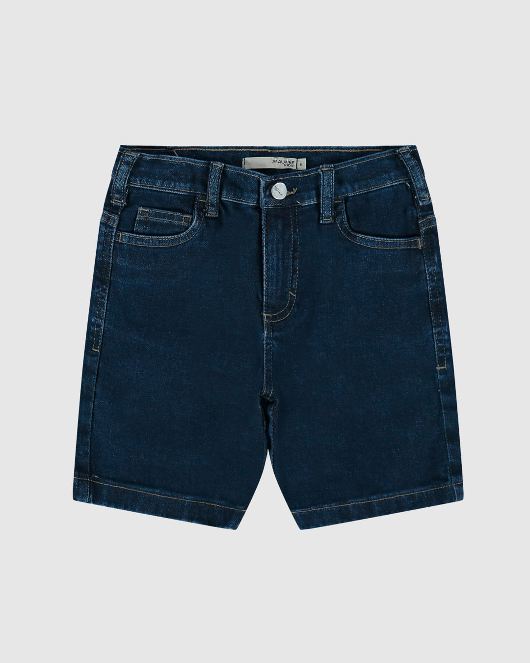 Bermuda Infantil Menino Cós Ajustável Em Jeans Moletom Malwee Kids - Imagem 21