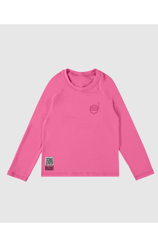 Camiseta Praia Infantil Menina Me Encontre Especial Com QR Code Malwee Kids