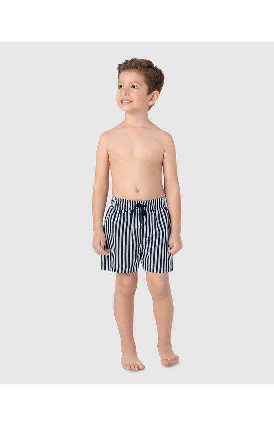 Kit 2 Shorts De Banho Infantil Menino Em Microfibra Malwee Kids