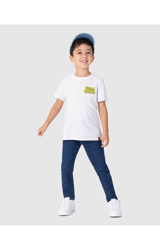 Camiseta Infantil Menino Estampa Frente E Costas Em Malha Botonê Malwee Kids