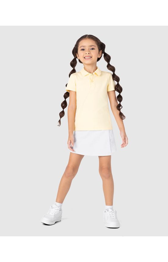 Shorts Saia Infantil Menina Bolso Faca Em Sarja Com Elastano Malwee Kids