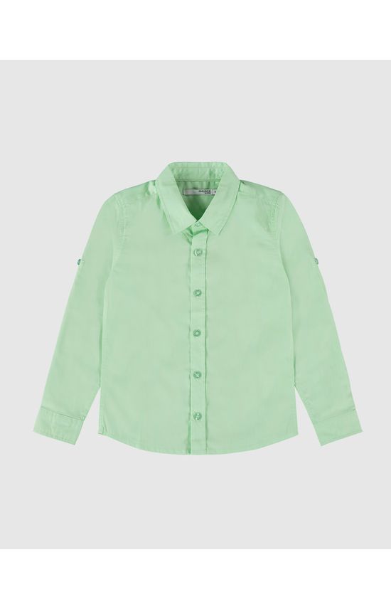 Camisa Infantil Menino Manga Longa Em Tricoline Malwee Kids
