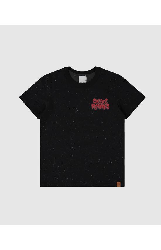 Camiseta Infantil Menino Estampa Frente E Costas Em Malha Botonê Malwee Kids