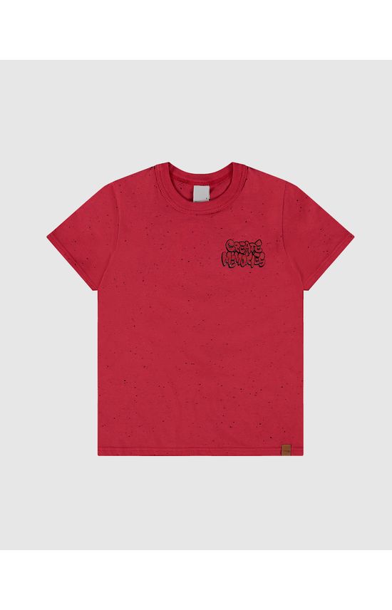 Camiseta Infantil Menino Estampa Frente E Costas Em Malha Botonê Malwee Kids
