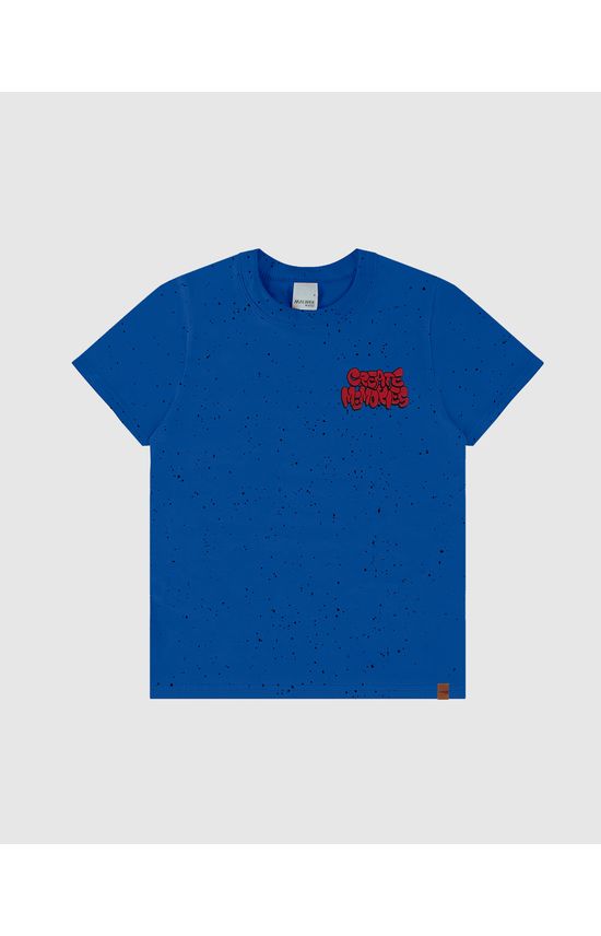 Camiseta Infantil Menino Estampa Frente E Costas Em Malha Botonê Malwee Kids