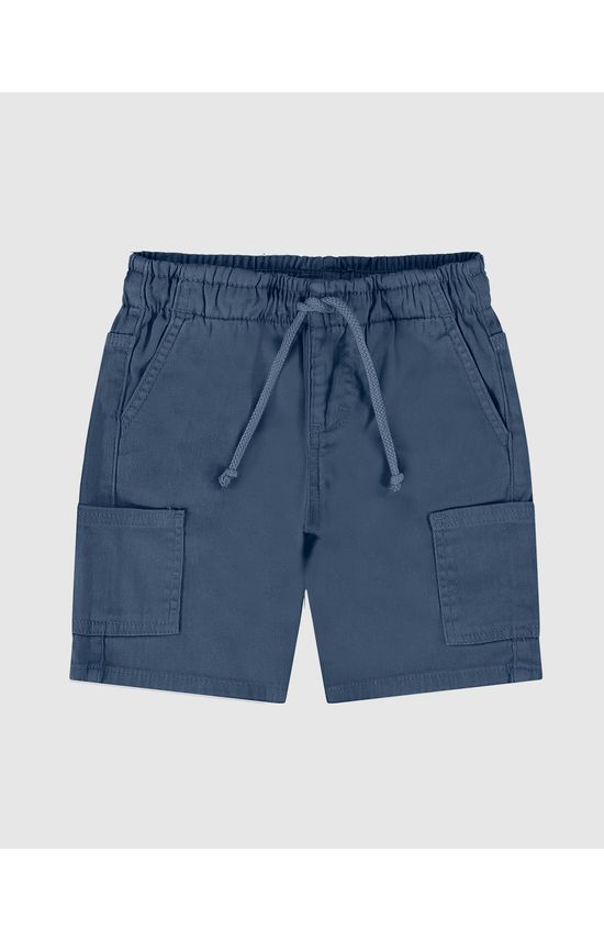 Bermuda Infantil Menino Cargo Em Sarja Com Elastano Malwee Kids