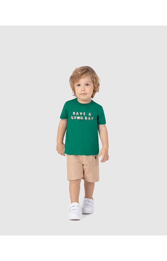 Conjunto Infantil Menino Have A Good Day Em Algodão Malwee Kids