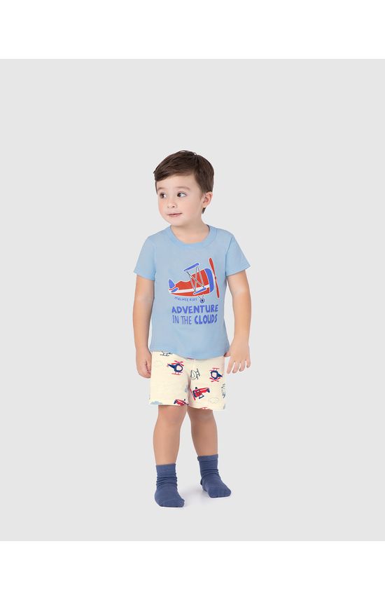 Pijama Infantil Menino Adventure Em Algodão Malwee Kids