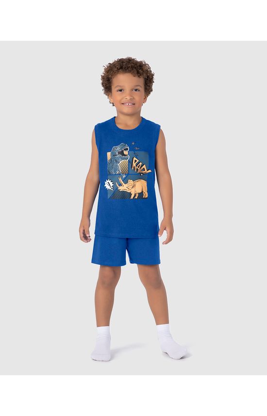 Pijama Infantil Menino Regata Rad! Em Algodão Malwee Kids