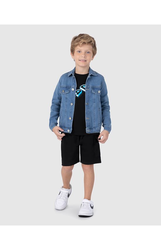 Bermuda Infantil Menino Com Bolso Cargo Em Moletinho Malwee Kids